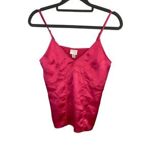 A New Day Pink Satin Tank Women's XS